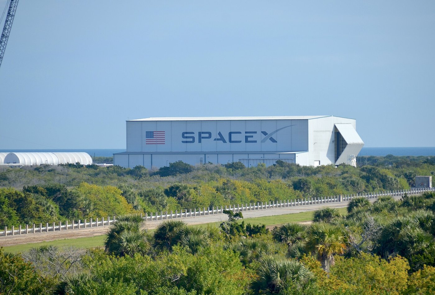 Entrance to SpaceX headquarters