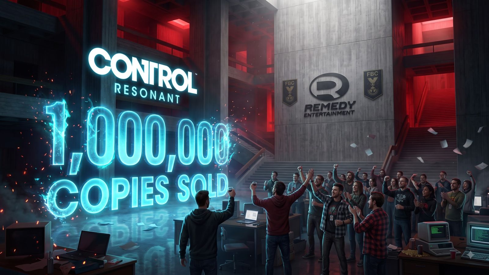 developers celebrating game